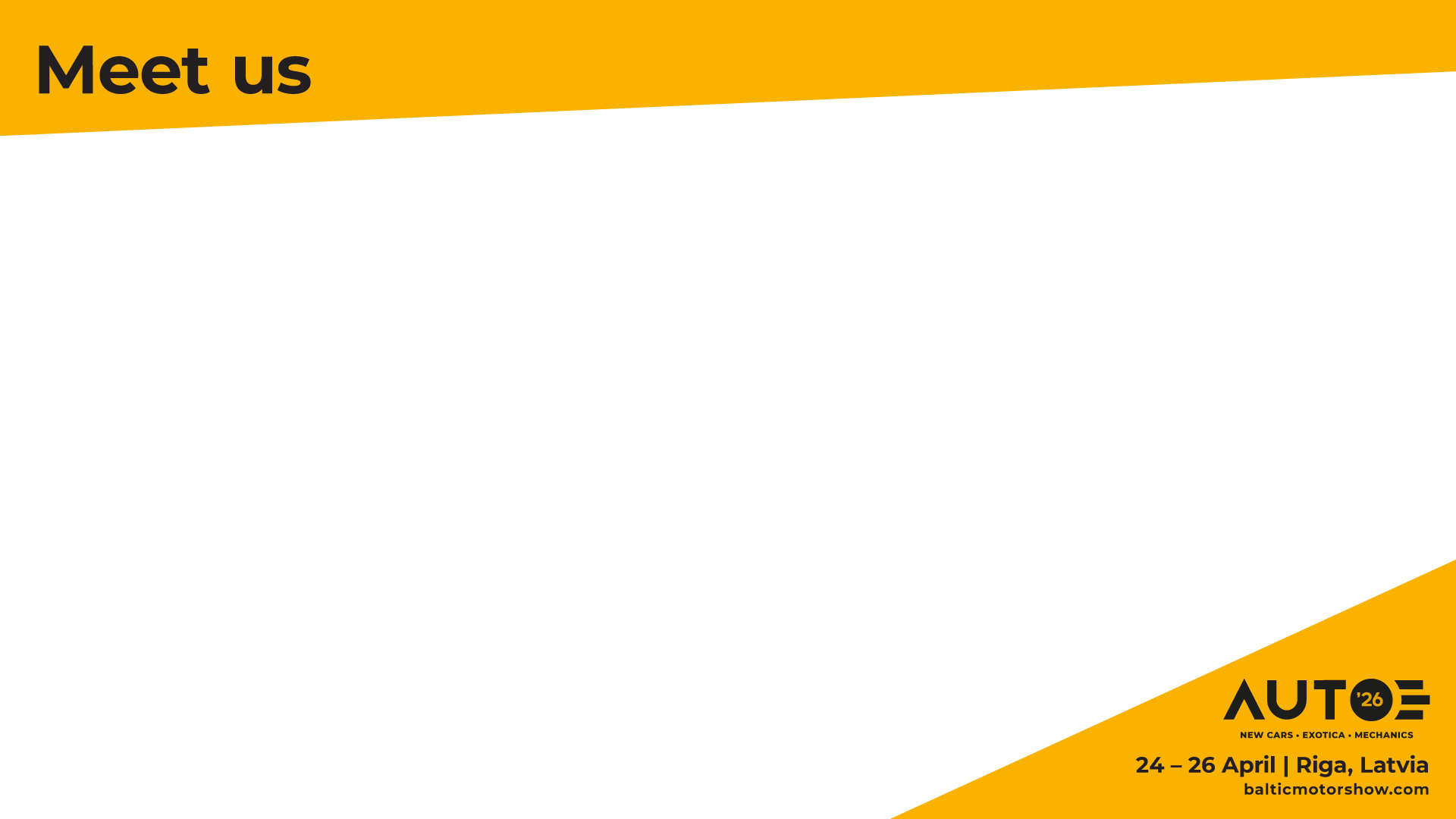 Skin - Satiec mūs izstāde Auto 2026